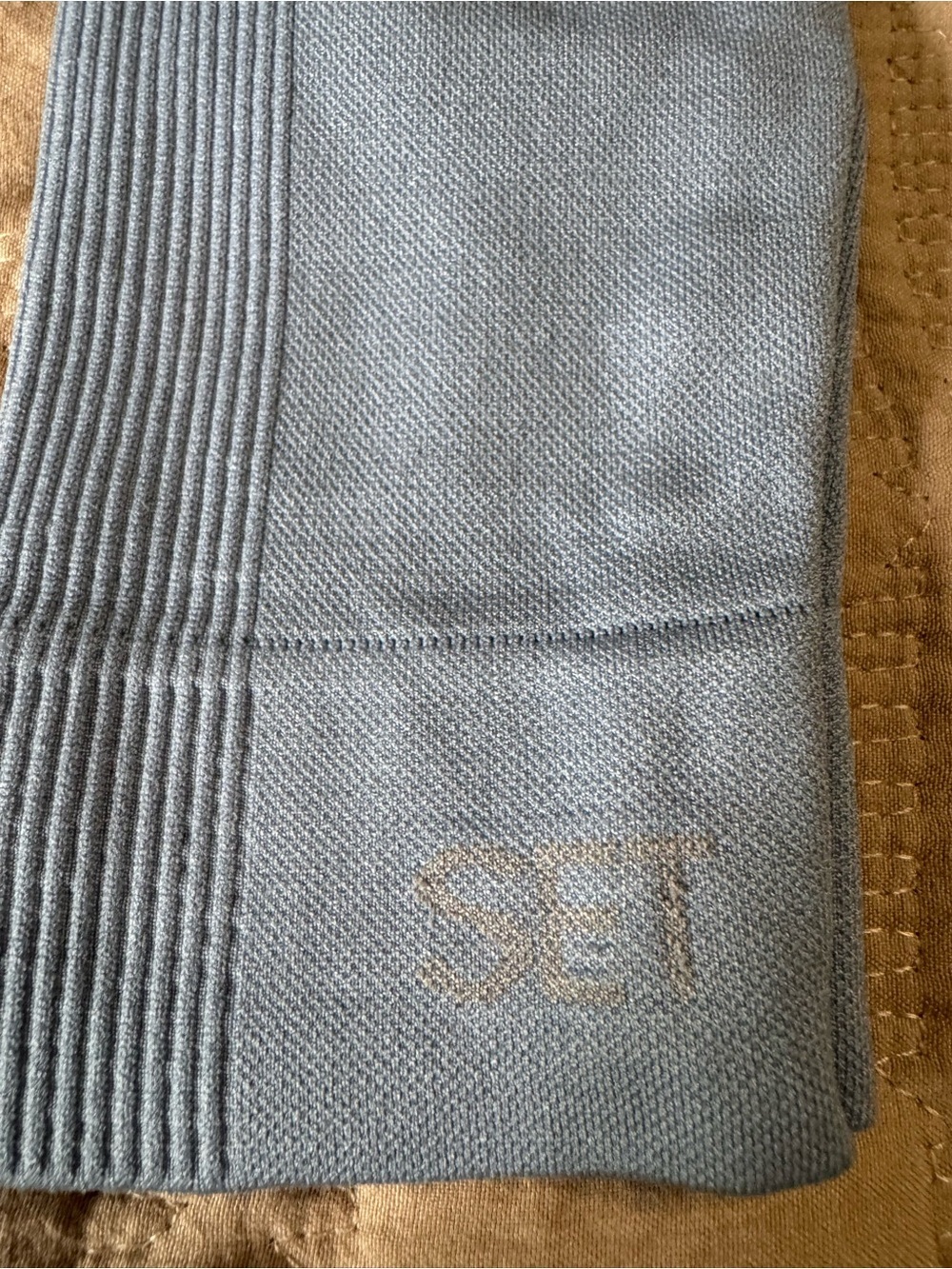 SET Active Women's Sky Blue Seamless High-Waist Leggings - Picture 6 of 7